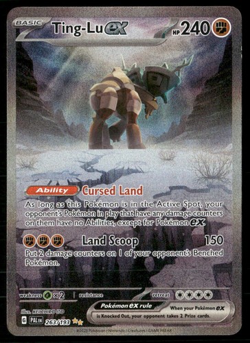 TING-LU EX 263/193 SPECIAL ILLUSTRATION RARE PALDEA EVOLVED POKEMON HOLO NM