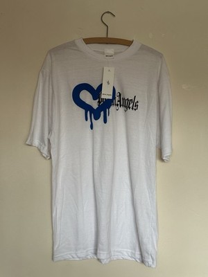 Palm Angels Herren T-Shirt weiß und grau Gr. XXL (Maße in Beschreibung