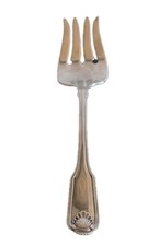 Oneida Stainless Flatware CLASSIC SHELL Serving Fork - CUBE Mark - MADE IN USA