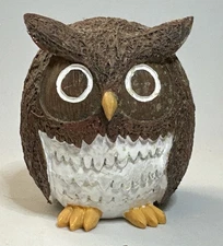 Home Grown COCONUT OWL Figurine 2010 Enesco #4022978