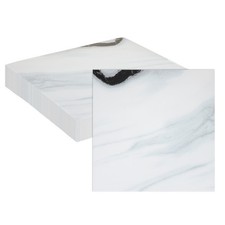 20Pcs 11.8"x11.8" Marble Peel and Stick Backsplash Wall Tiles, White/Black