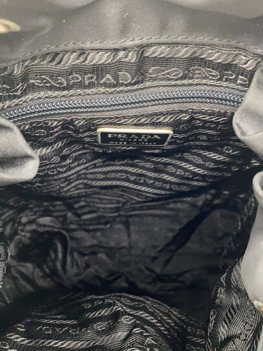 PRADA Backpack Nylon BLK Plain Backpack Triangle … - image 6