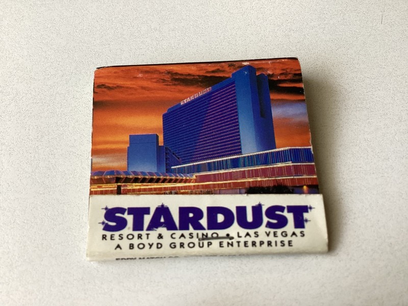 Stardust Casino Las Vegas Hotel at Night 28  Strike Matchbook