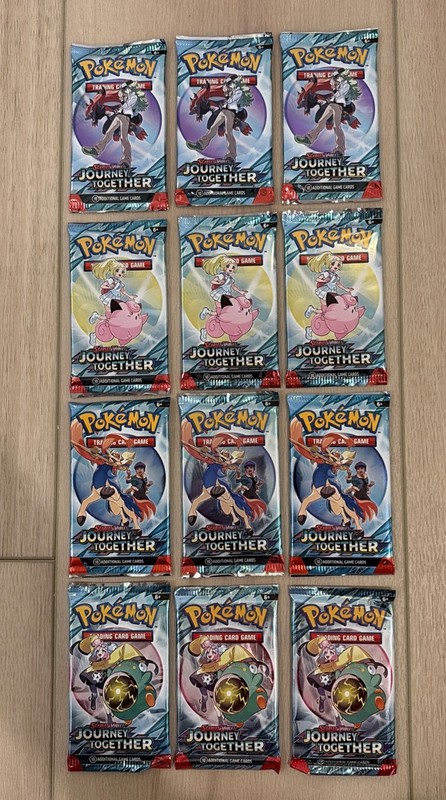 Pokémon Scarlet & Violet Journey Together Booster Packs Lot of 12 Full Art - NEW