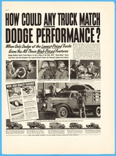 1937 Dodge Truck Hillman Co Stake Bed Panel Van Commercial Sedan Pickup Ad