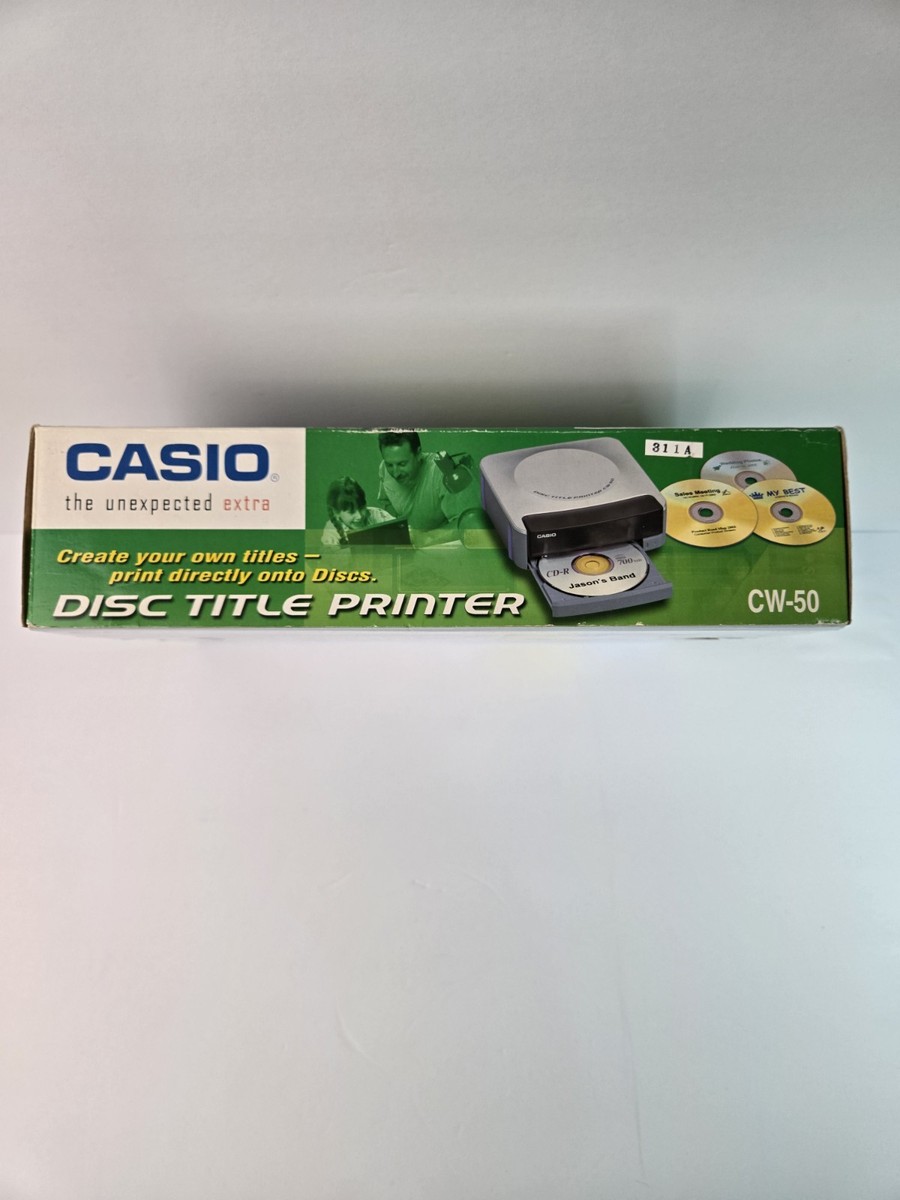 CASIO CD-Rタイトルプリンター CW-50 Amazon.com: Casio CW-50 CD Title Printer : Office Products