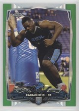 2014 Topps Chrome Green Refractor Caraun Reid #215 fm0