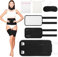 6 Pcs Castor Oil Wrap Pack, Reusable Pack for Neck, Stomach, Belly, Leg, for Hot