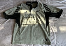 Vintage Adidas New Zealand All Blacks Rugby Polo Jersey 2000-01-Sz L-Authentic