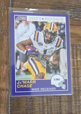 2021 Panini Chronicles Draft Picks - Score Retro Ja'Marr Chase #62 Purple  (RC)