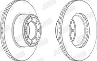 2X Bremsscheibe Jurid 569195J J Schachtel FüR Iveco Daily 4 35C10 35S10 35C12