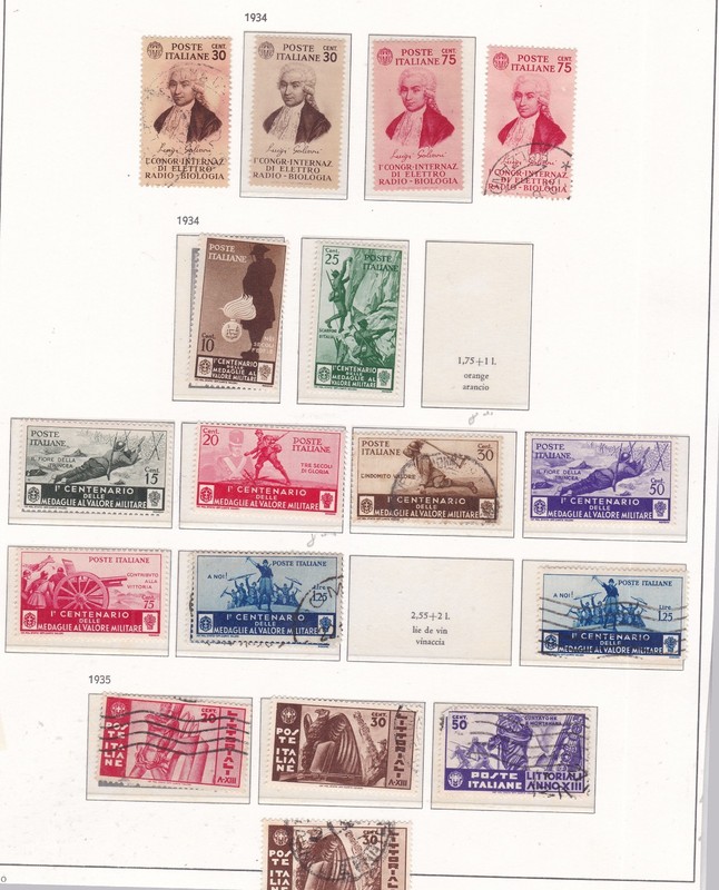 ITALIY^^^ 1934-35  RARER  hingedc & used collection  $112.50@x  ga3852ital42