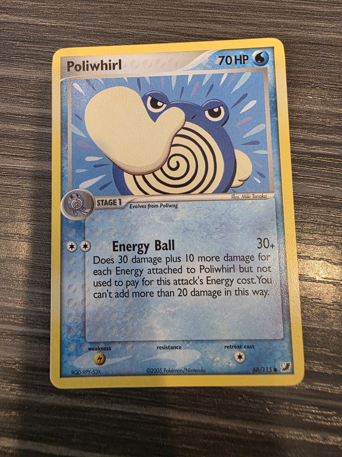 Poliwhirl 68/115 Unseen Forces Common Pokemon TCG Card - NM