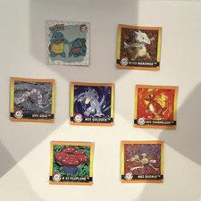 Artbox Pokémon Trading Card Lot 7 Cards Squirtle Bulbasaur Marowak Onix Golduck