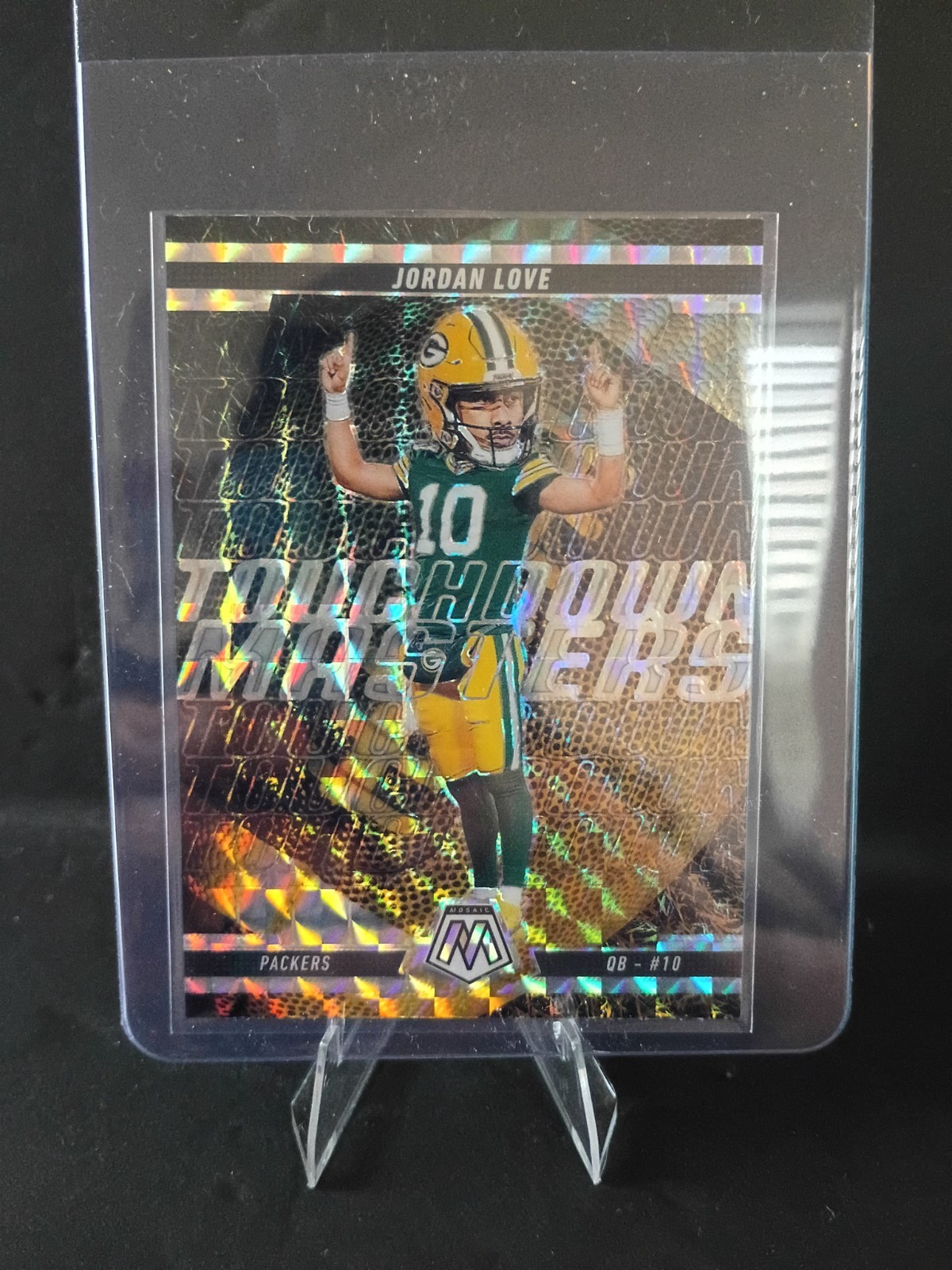 2025 Panini Mosaic Jordan Love Touchdown Masters Mosaic Prizm #15 Packers