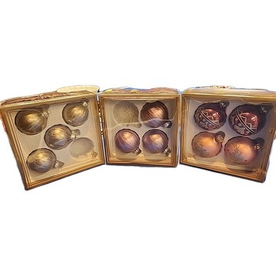 Vintage Christmas Ornaments West Germany Set Of 11 With Boxes