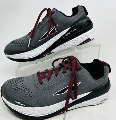 Altra Paradigm 4.5 Gray / Burgundy Womens Sz 7 - Foot Shape Zero Drop Sneakers