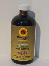 Tropic Isle Living Black Castor Oil 8oz Sealed