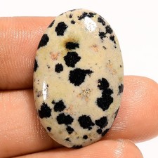 18.5 Ct Natural Dalmatian Jasper Oval Shape Cabochon Loose Gemstone 27X17X4 mm