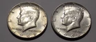 1968 D And 1969 D Kennedy Half Dollar 40% SILVER US Mint "Circulated" Two Coins