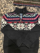 Ralph Lauren Boys Christmas Ski Sweater S 8 