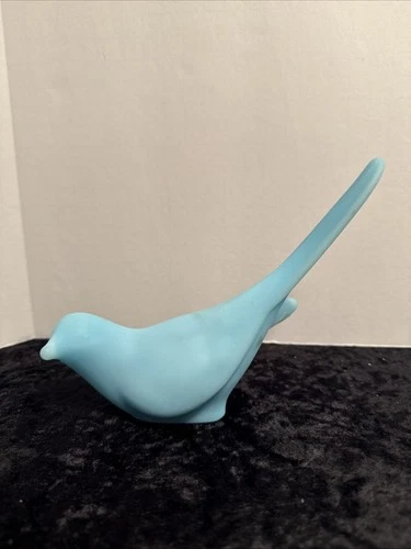 Fenton Satin Blue Long Tail Bird Of Happiness