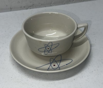 N. S. SAVANNAH 1st Nuclear Power Merchant Ship Coffee Cup W/Saucer Mayer China