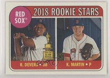 2018 Topps Heritage Rookie Stars Kyle Martin Rafael Devers #189 08h7