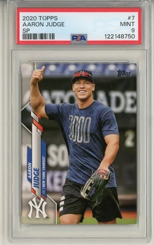 2020 Topps Aaron Judge #7 SP Photo Image Variation PSA 9 MINT Yankees