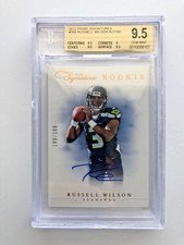 2012 Prime Signatures Russell Wilson #269 199/199 RC Rookie Card BGS 9.5 10 Auto. rookie card picture