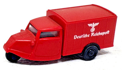 Praline H0 Tempo Dreirad Hanseat ''Deutsche Reichspost'' - HO H0 1:87