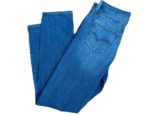 NWT Levi’s 724 High Rise Jeans Ripped Stretch Slim Straight New 32X32 $70 Sz 14 - Picture 11 of 11