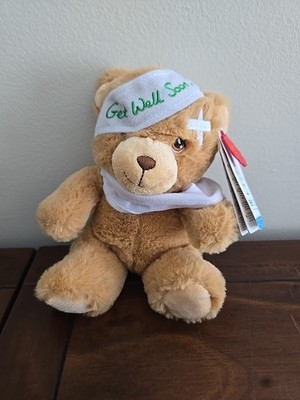 Get Well Gift Plush Soft Toy Teddy Bear  100% Recycled Eco Plush Keel Toys 7''