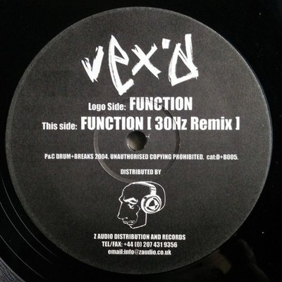 Vex'd - Function - Used Vinyl Record 12 - F4593z