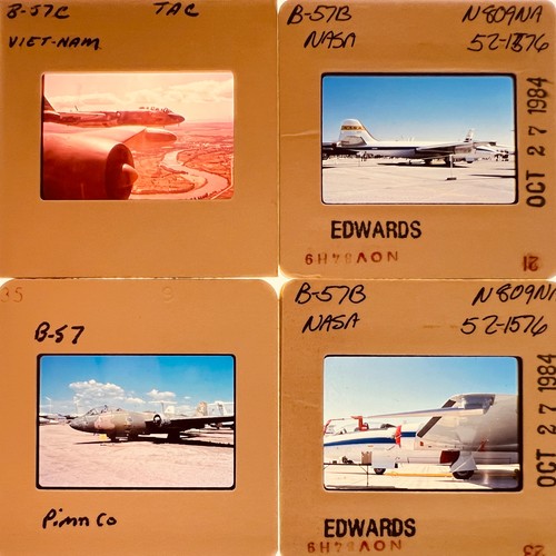 lot of 4 slides-A76  B-57  CANBERRA
