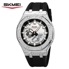 Man LED light cool Stopwatch Watches Skmei 2471 Digital Quartz Waterproof