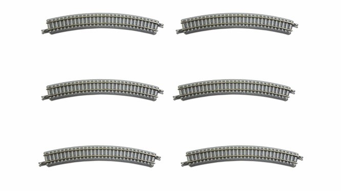 Rokuhan 7297052 - Z - Curved Track R220-30° With Concrete Sleepers - New