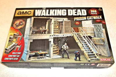 Walking Dead McFarlane Building Construction Set Prison Catwalk With Hershel