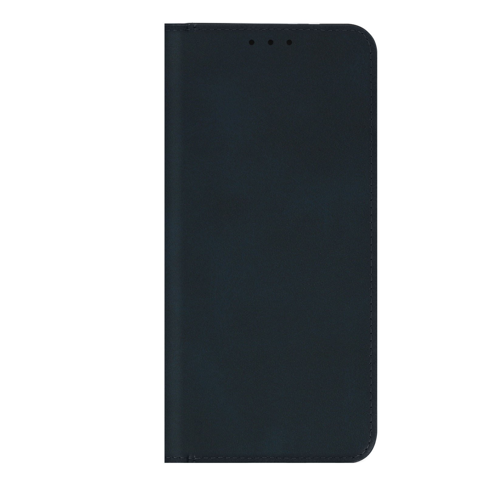Coque Galaxy S21 Ultra vintage en cuir bleu foncé avec support vidéo intégré