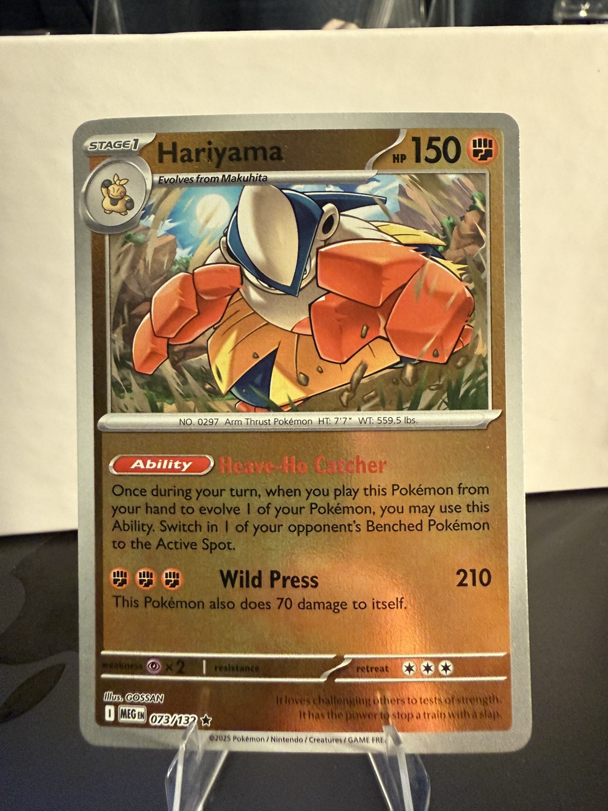 Hariyama 073/132 Mega Evolution Reverse Holo