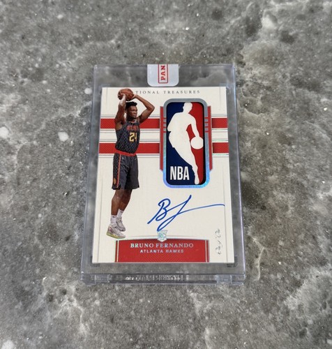2019-20 National Treasures Rookie Logoman 1/1 Bruno Fernando RPA RC #121