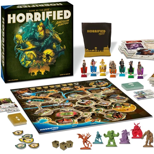 Horrified American Monsters Board Game Cryptids Strategy Family Fun 10 and Up - Picture 1 of 6