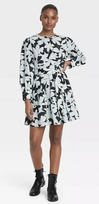 women's balloon long sleeve tiered dress Tiered Balloon Sleeve Midi Dress Pink / M by Blue Zone Planet