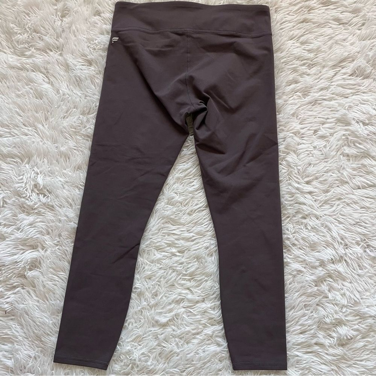 Fabletics workout leggings solid grey capri size … - image 4