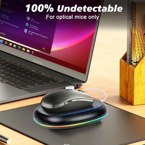 Mouse Jiggler USB Maus Mover Mausbeweger Mausbewegungsgerät mit Timer&7 Farben - Afbeelding 3 van 12