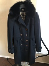 Burberry London Wool And Cashmere Coat Size 2 Usa