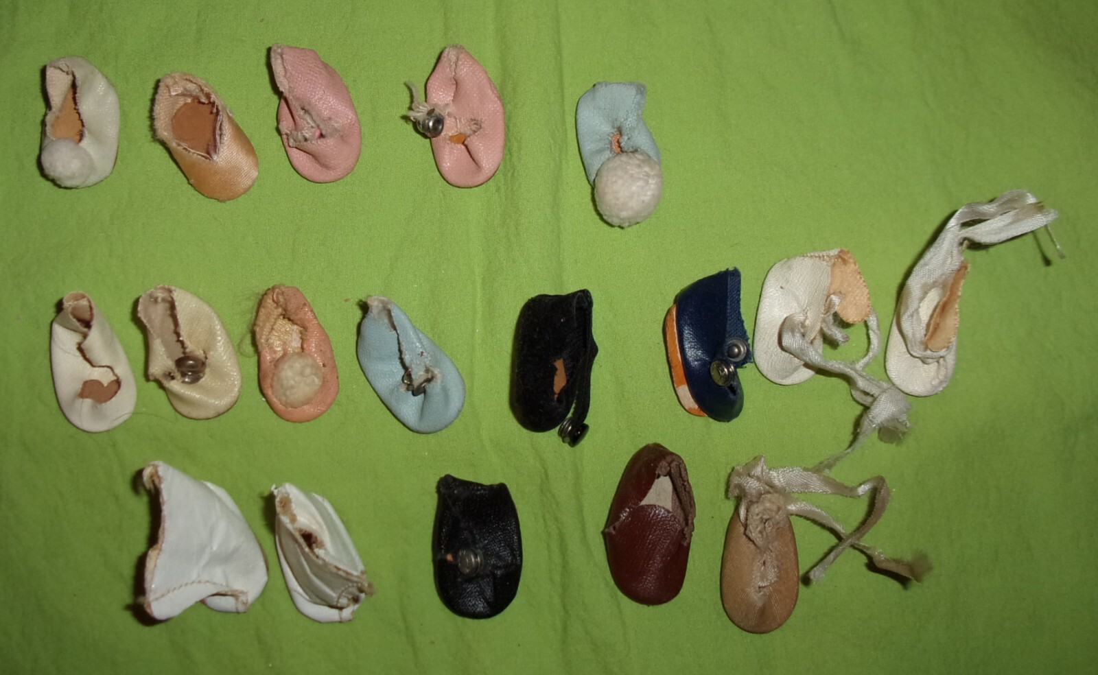 Vintage Antique 1940's 1950's Vogue 8" Ginny Doll Shoe Lot Mostly Oilcloth eBay