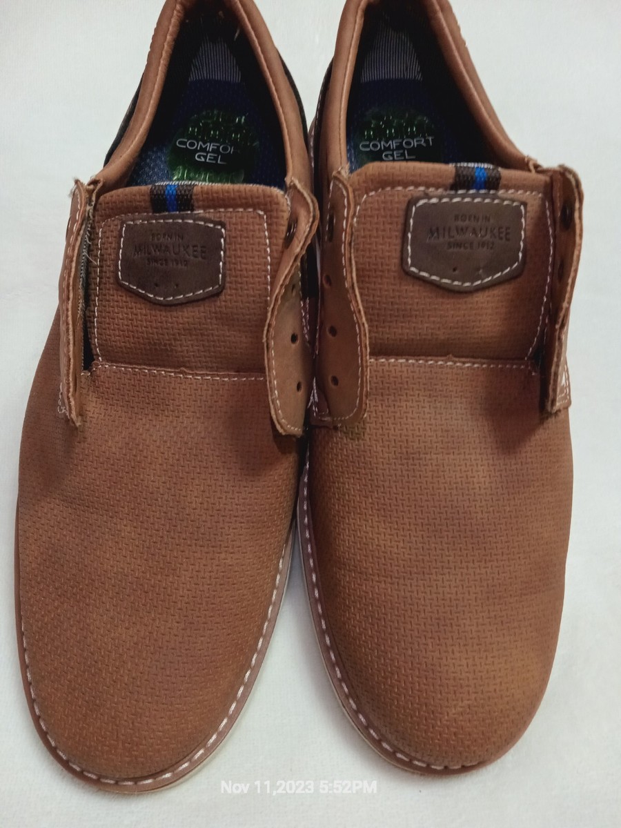 Nunn Bush Otto Oxford Lightweight Shoes in Mocha, Sz. 11.5 Nunn Bush Otto Plain Toe Oxford Walking Shoes Suede  main image 3