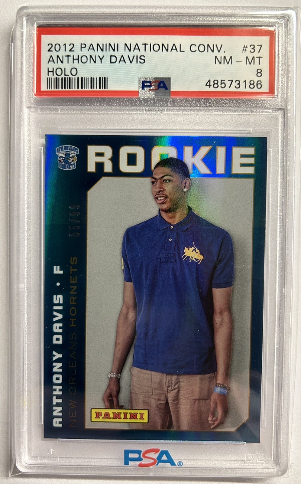 2012 Panini National Convention - Rookie Anthony Davis #37 Holo /99 (RC ...