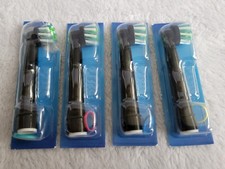 Lot of 4 Oral-B Replacement Brush Heads Black. Please READ. Free Shipping.